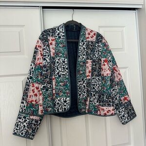 Amazon Women's Colorful Patchwork Bomber Jacket